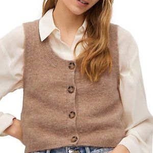 Mango Cropped Vest